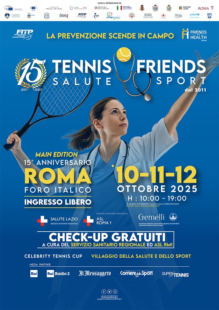 TENNIS AND FRIENDS ROMA 2025